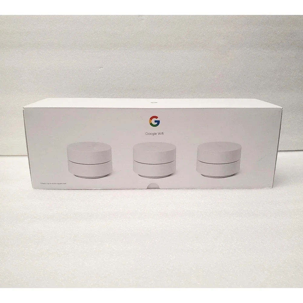 Google Wifi AC1200 Mesh Wi-Fi System 3 Pack Model GJ2CQ  Open Box